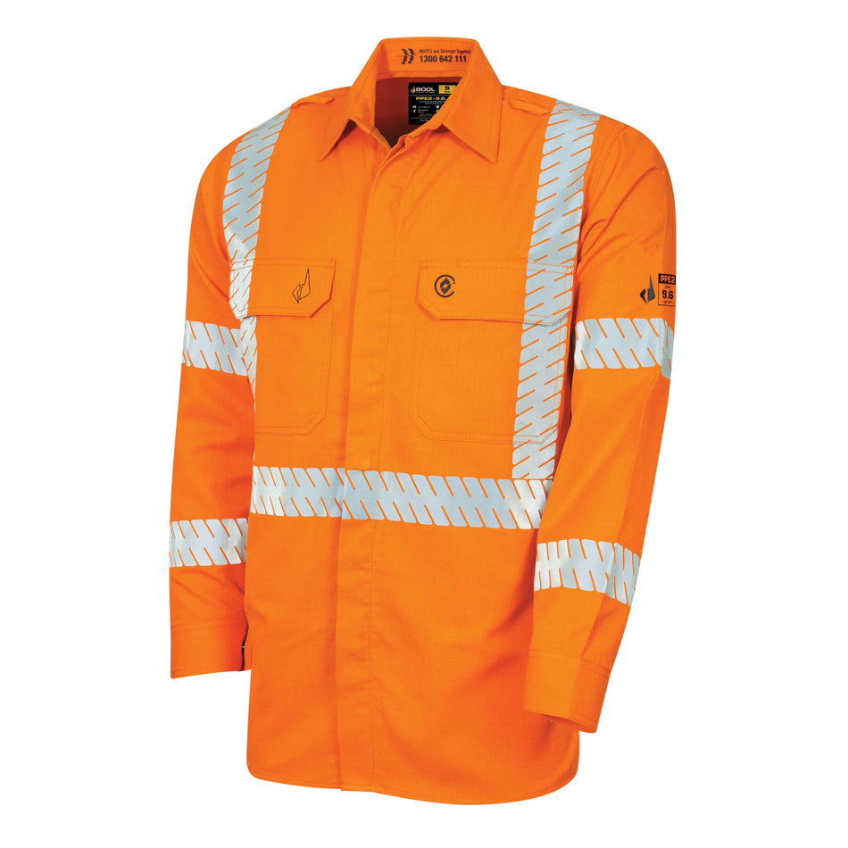 Regular Weight PPE 2 L/S FR Shirt with Segmented LOXY™ FR Reflective Tape