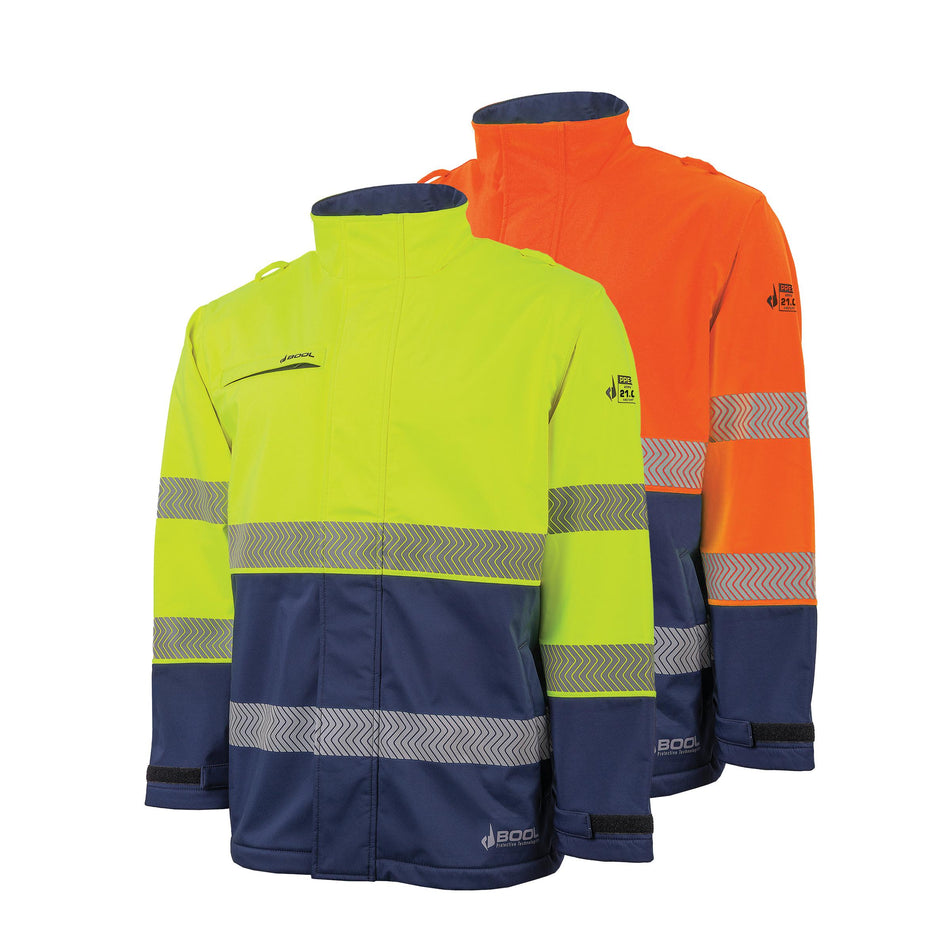 Hi-Vis PPE 2 Softshell Jacket with Segmented FR Tape