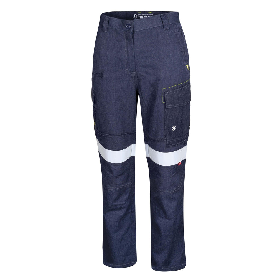 Womens Regular Weight PPE 2 FR Cargo Pants with LOXY™ FR Reflective Tape