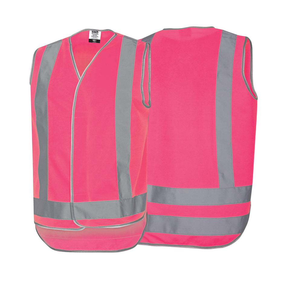 Pink Day & Night H-Back Safety Vest