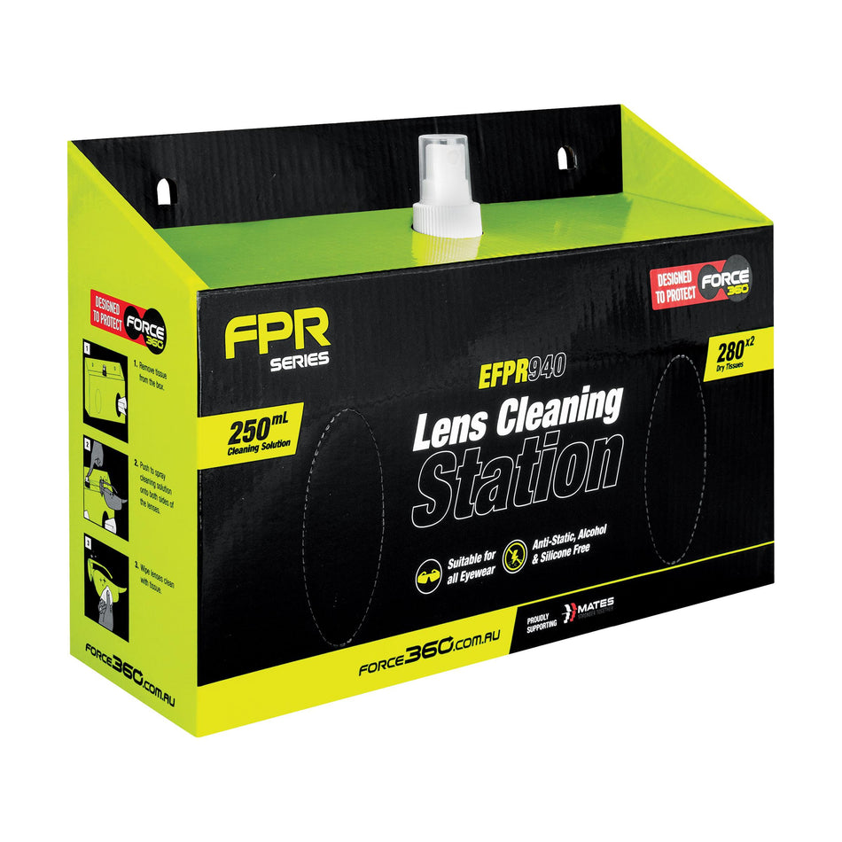 Lens Cleaning Station (250ml Cleaning Station, 280 x2 Tissues per box)