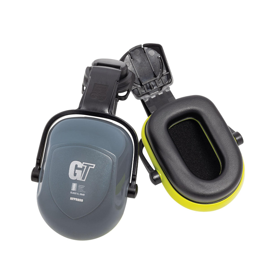 GT Hard Hat Earmuff Class 5, 28dB - 30mm - Grey