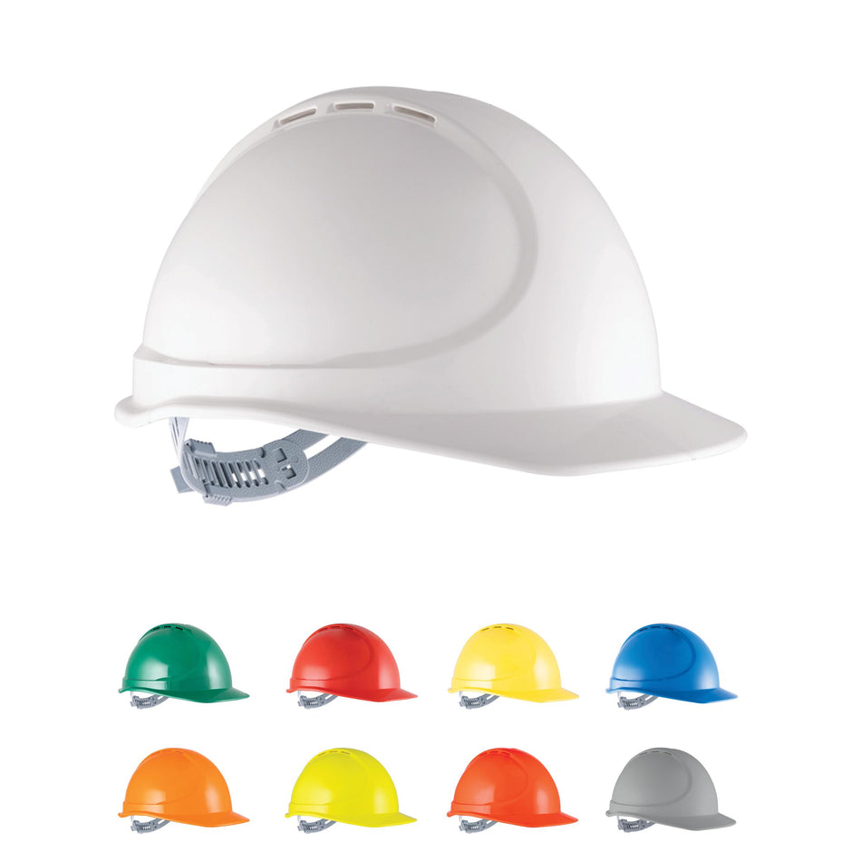GTE3 Essential Type 1 ABS Vented Hard Hat with Slide Lock Harness