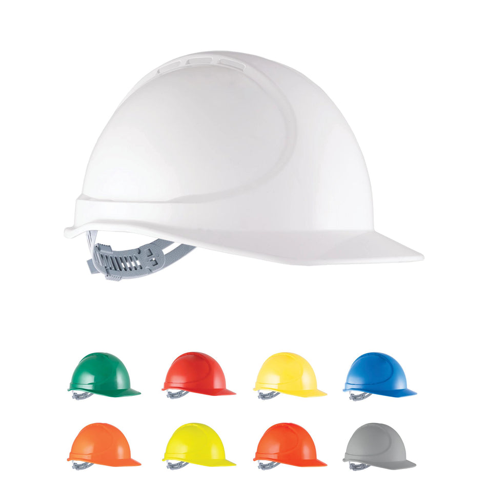 GTE4 Essential Type 1 ABS Non-Vented Hard Hat with Slide Lock Harness