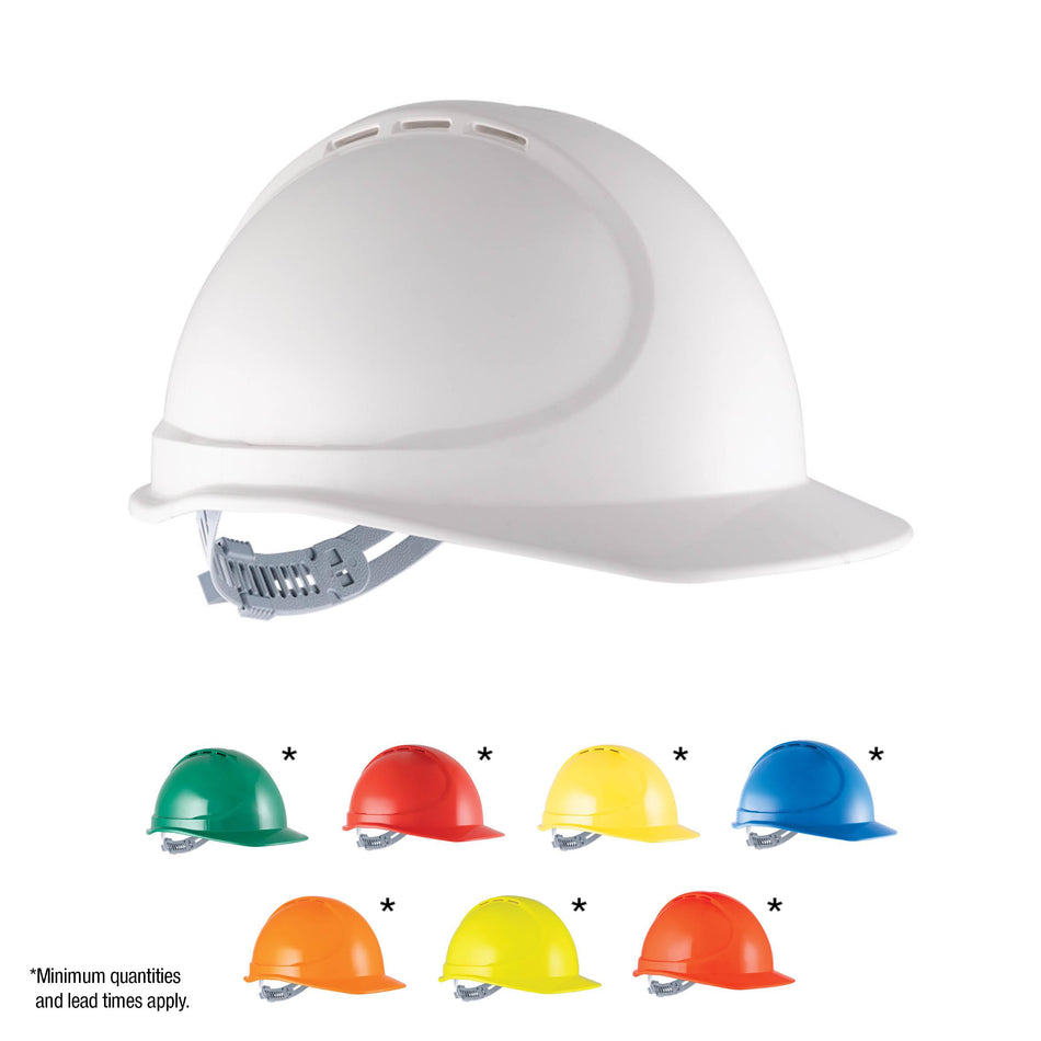 GTE5 Essential Type 1 ABS Vented Hard Hat with Poly Cradle Harness