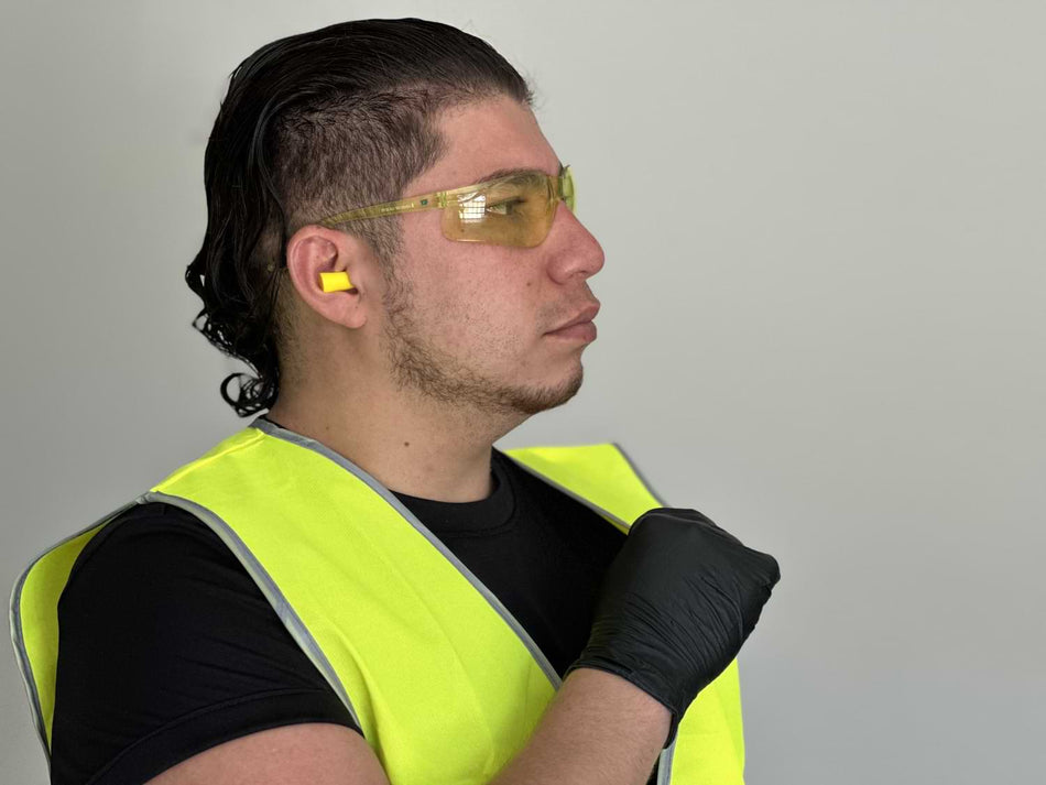 Wave Bullet Earplugs in use