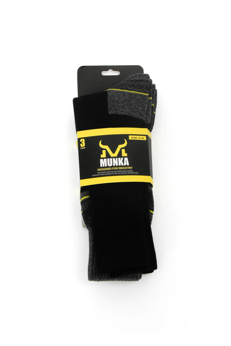 Munka Industrial Work Sock -    3 Pack