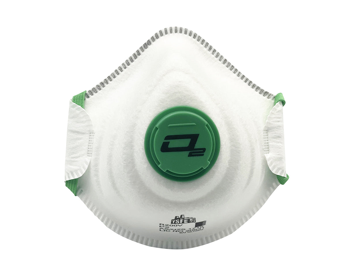 YSF O2 Moulded-Fit Disposable P2 Valved Respirator R200V