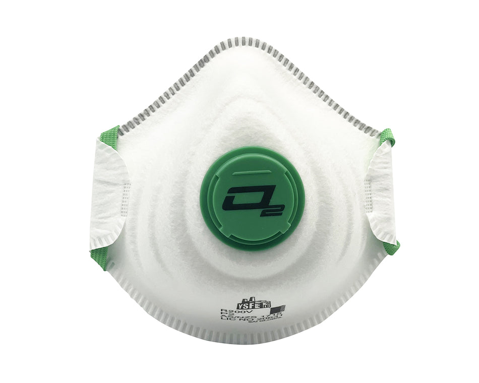 YSF O2 Moulded-Fit Disposable P2 Valved Respirator R200V