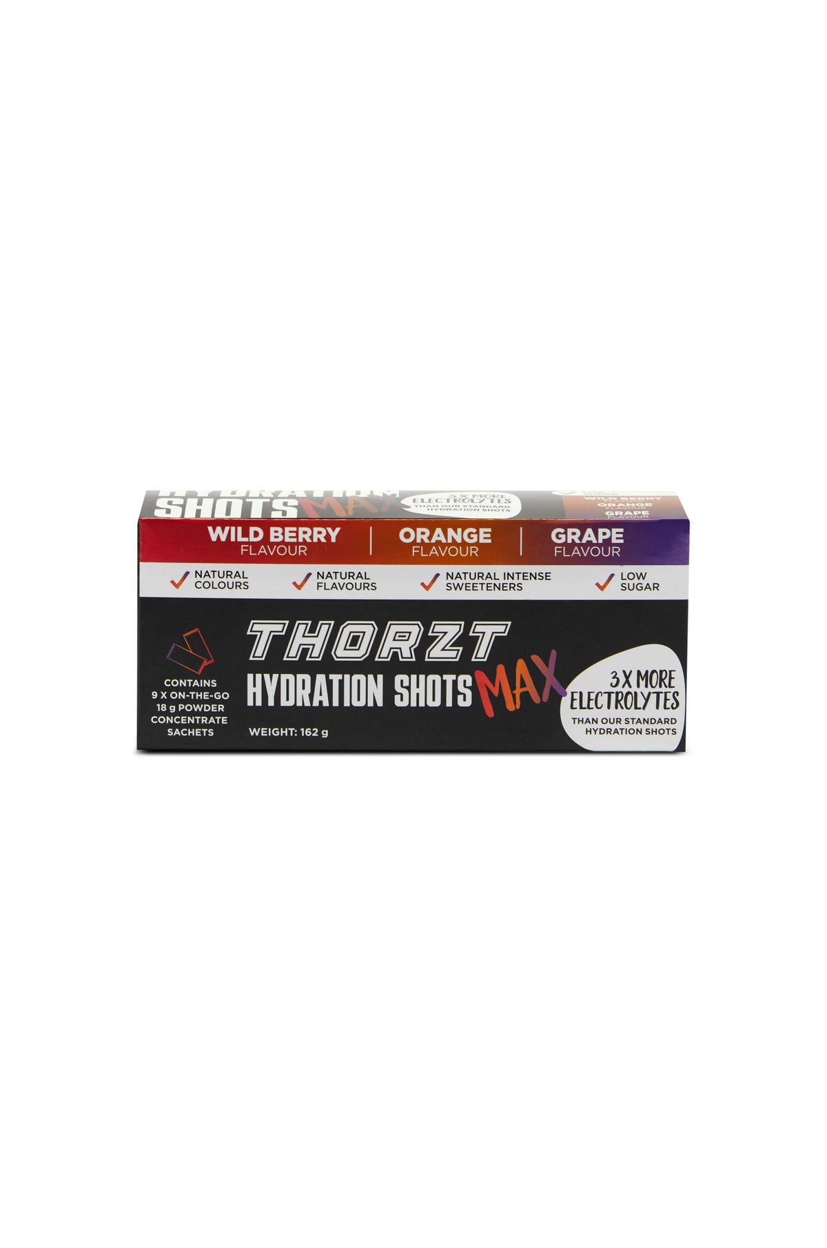 THORZT High Electrolyte Low Sugar Hydration Shot Max Powders Mixed SSMIX
