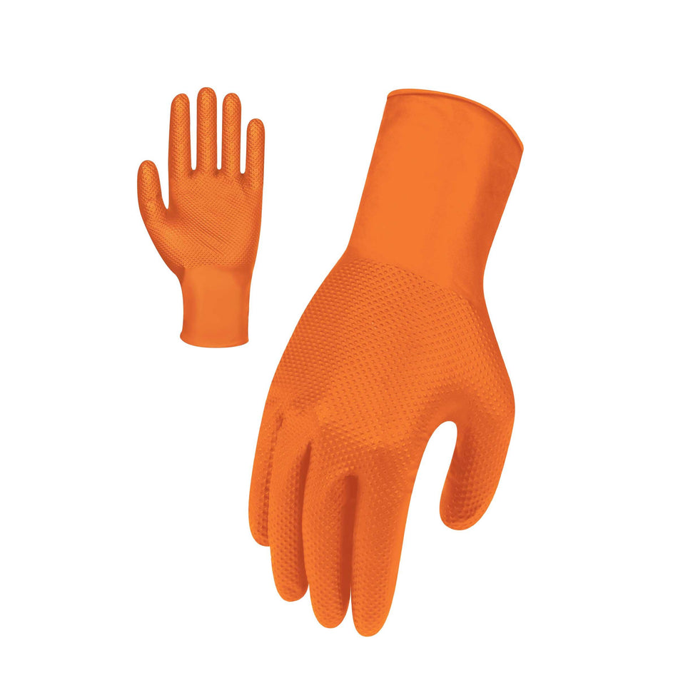 SafeTouch Industrial Disposable Nitrile Glove - Orange