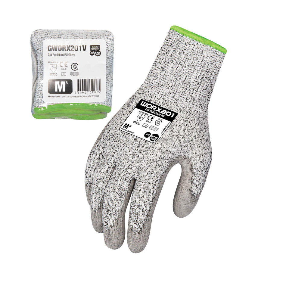 Cut Resistant PU Glove (Cut Level C) Vend-Ready Packaging
