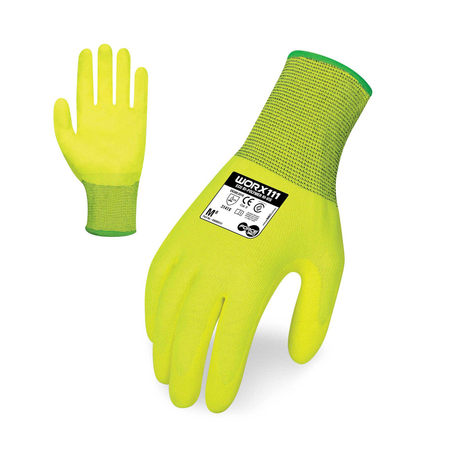 Eco Bi-Polymer Hi-Vis Glove