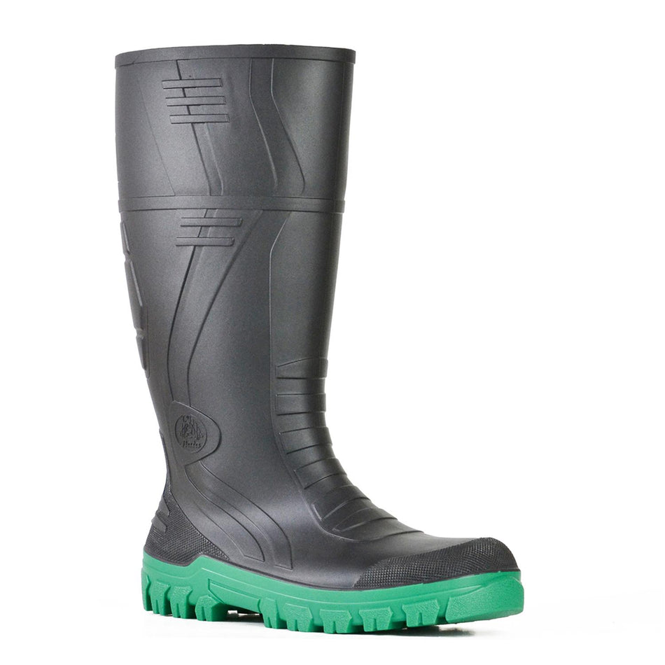 Bata Jobmaster 3 – Black / Green PVC 400mm Non Safety Boot