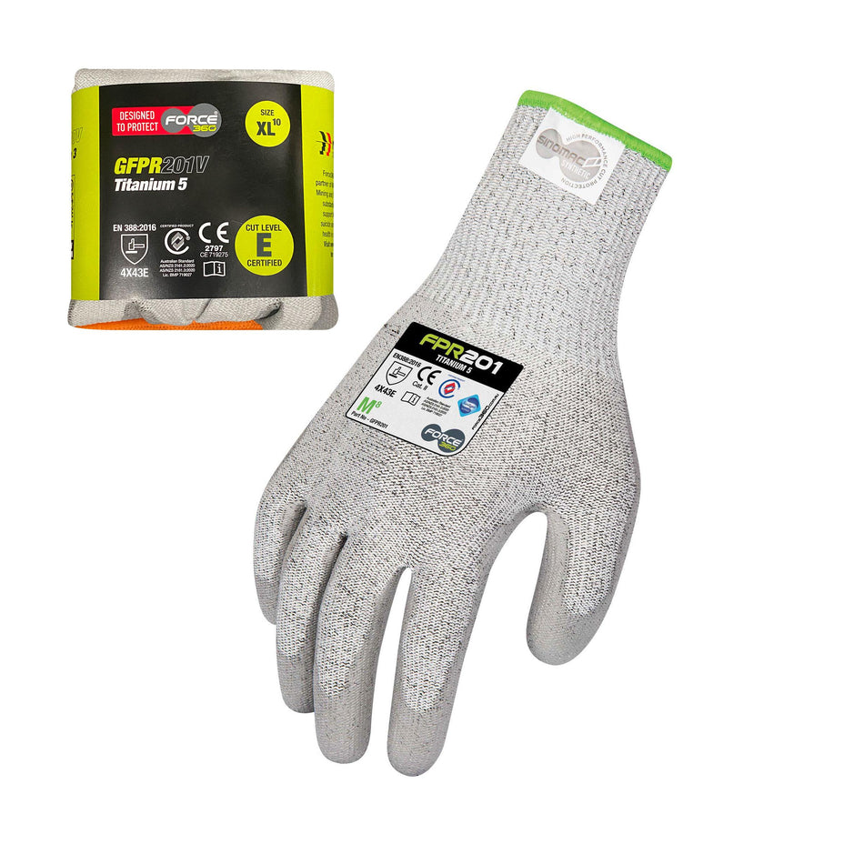 Titanium 5 PU Glove (Cut Level E) Vend-Ready Packaging