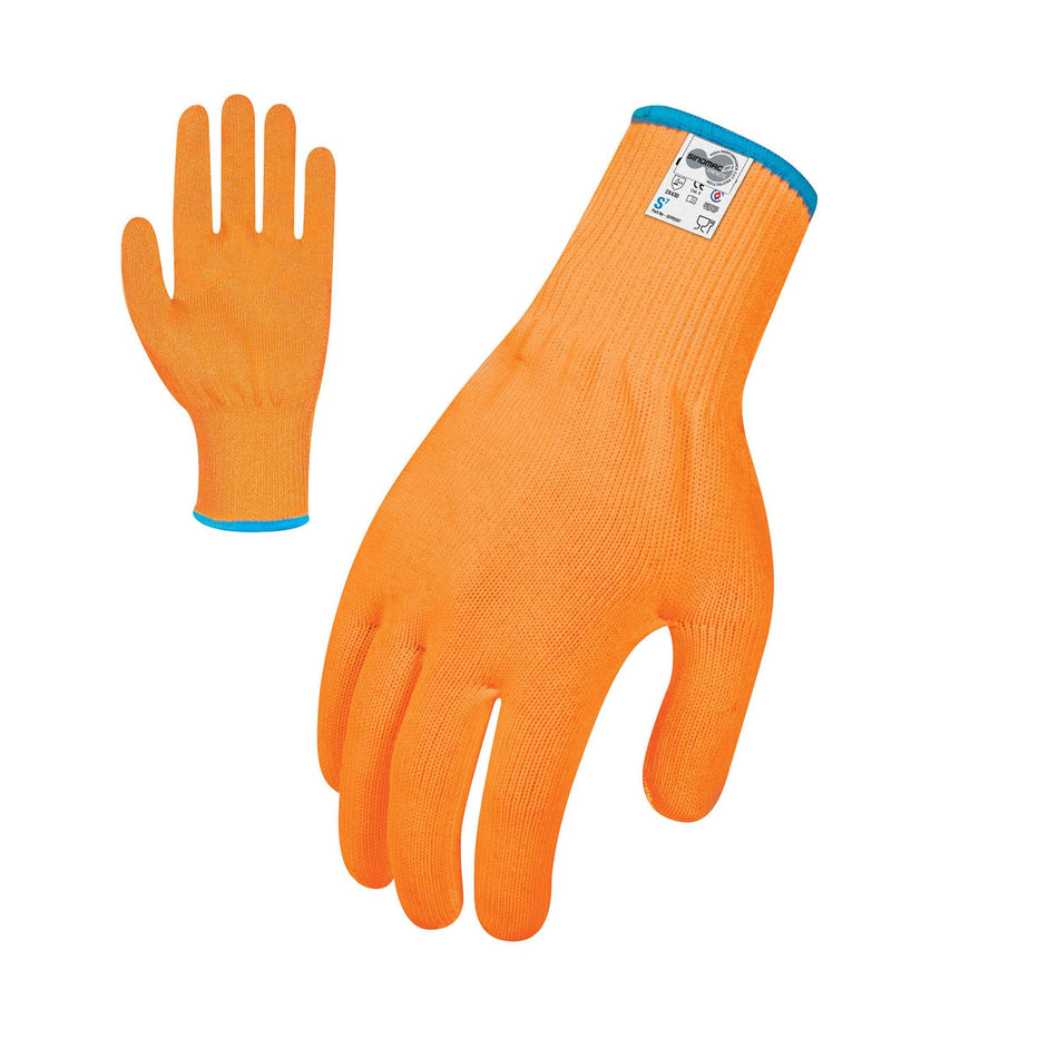 Hi-Vis Orange Food Grade 13 gauge Glove (Cut Level D)