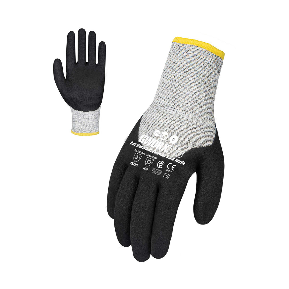 Cut Resistant Thermal Sand Nitrile Glove (Cut Level D)